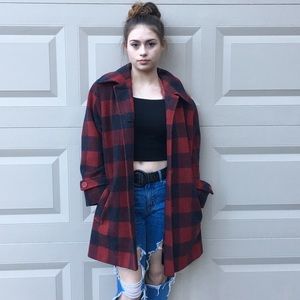 Vintage Pendleton Plaid Car Coat